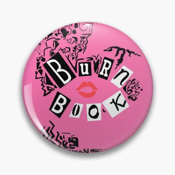 Burn Book Mean Girls  Soft Button Pin Hat Fashion Women Funny Jewelry Lapel Pin Metal Creative Brooch Clothes Lover Collar Gift