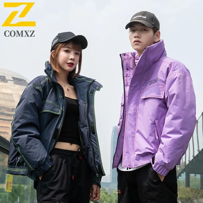 COMXZ Men's Cotton Padded Jacket 2025 Casual Gathering Warm Design Road Trip Down Jacket Daily Wear Lightweight Fit Padding Coat