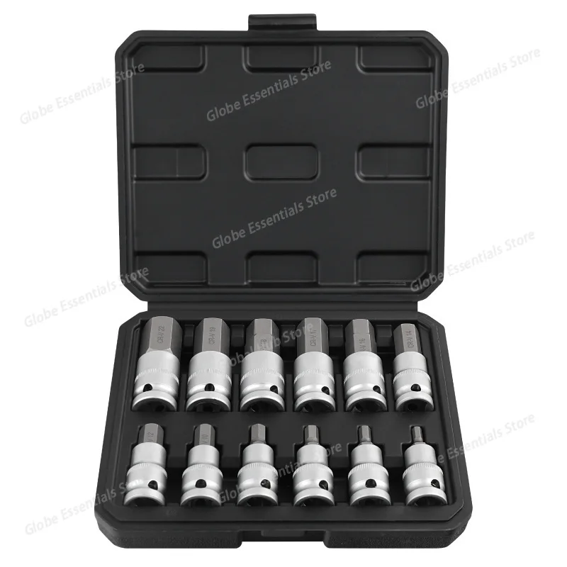 

Набор шестигранных головок и бит Torx типа H/T/M из 12 предметов (T40/T50) для электрических гаечных ключей