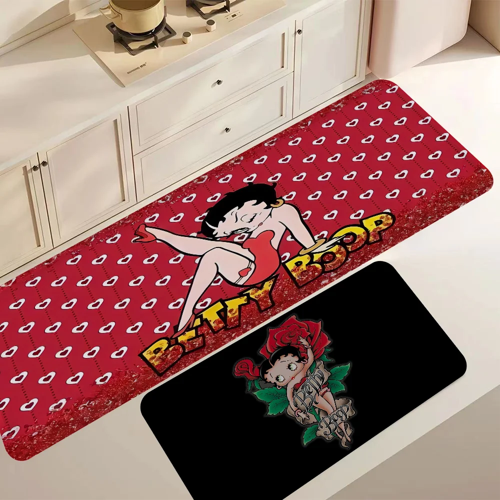 B-Bettys-Cute-Boops Floor Mat Cheaper Anti-slip Modern Living Room Balcony Printed Bedside Mats