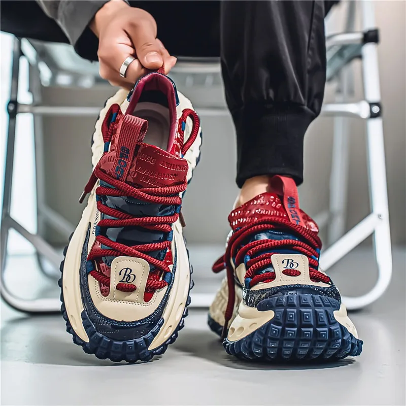 عالية الجودة الرجال أحذية رياضية فاخرة الأصلي الرجال الدانتيل متابعة وسادة هوائية احذية الجري العصرية رائجة البيع رجل أحذية مفلكنة Zapatillas #3