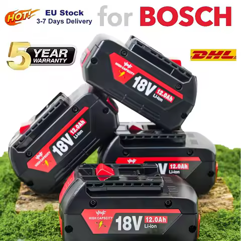 🏍️100% For BOSCH 18V battery Original Lithium Battery For BOSCH Battery Pack 12000mAh Original📼Tool Rechargeable Battery
