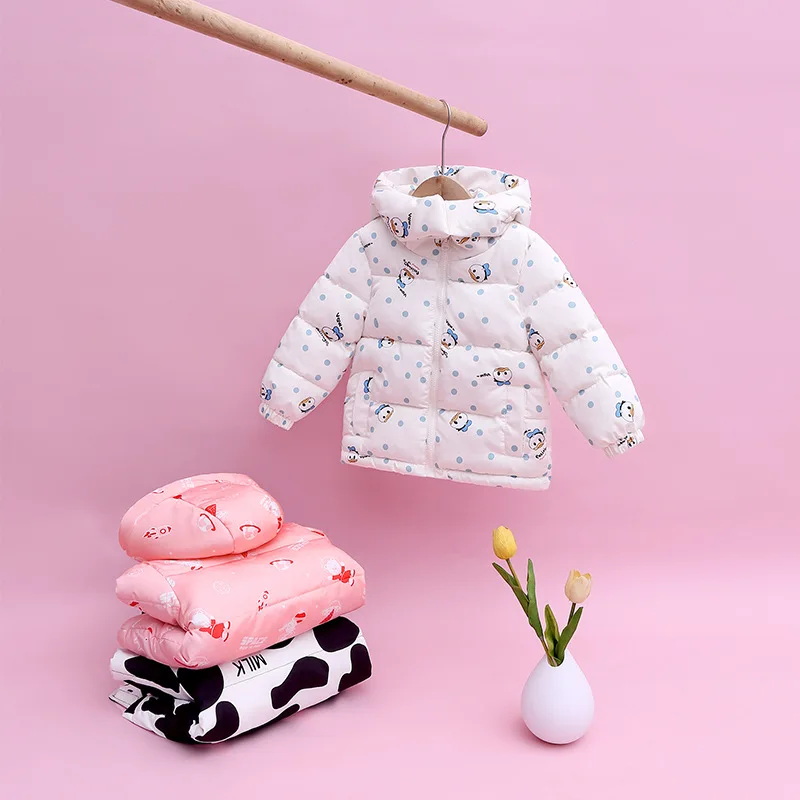Fall/Winter 2024, boys and girls children's warm cotton-padded jackets down cotton-padded outerwear suitable for 1-8 years old image 3