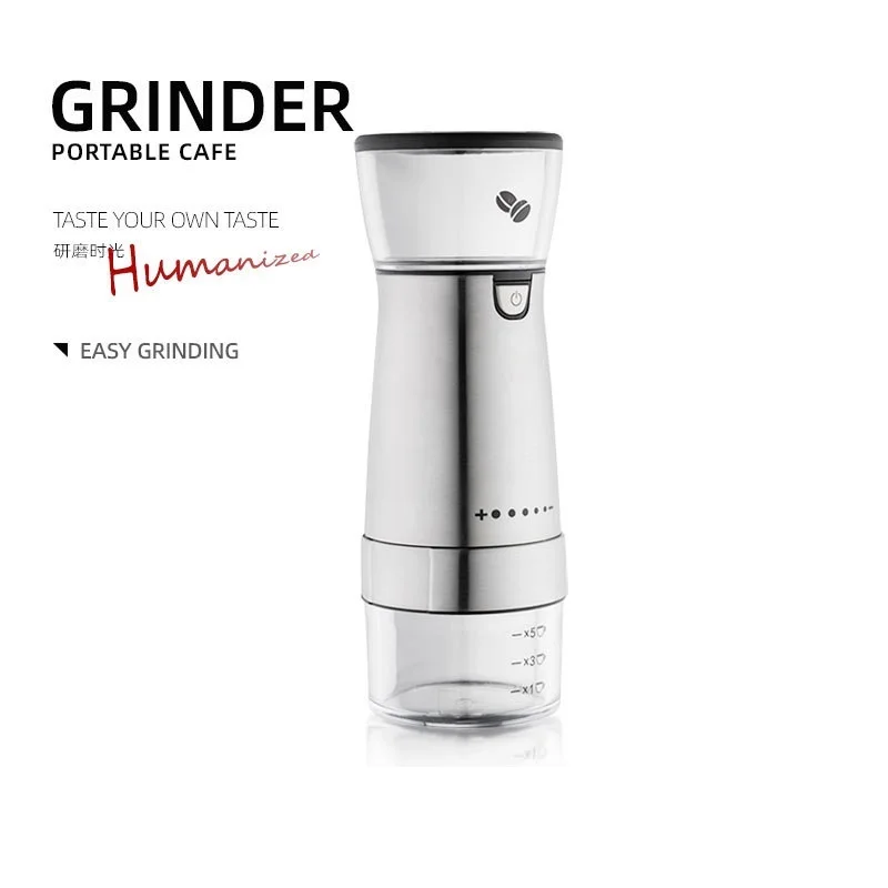 USB Electric Coffee Grinder Mini-intelligence Grinders Adjustable Particle Thickness Ground Coffee, Sea Salt, Pepper