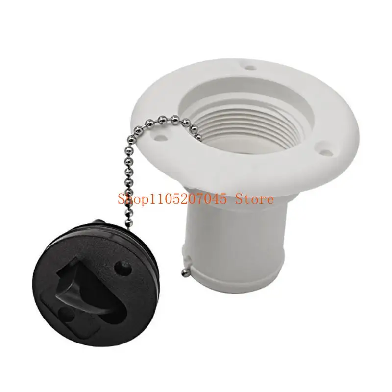 37cd Upgraded Plastic Water Injections Outlet with Metal Retaining Chain Plastic Cap No Tools Required for Opening Durable