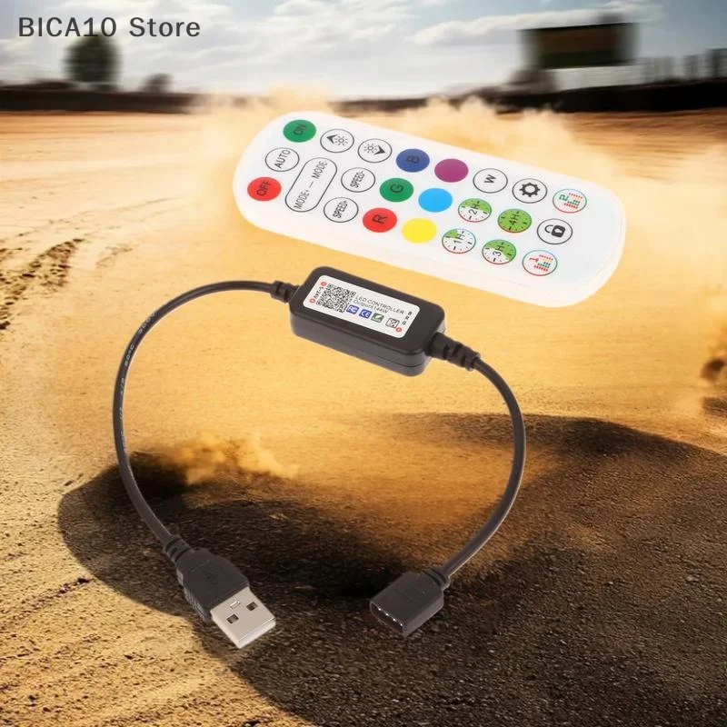 Полный комплект для разъема светодиодной ленты RGB с управлением через приложение, USB 5–24 В постоянного тока