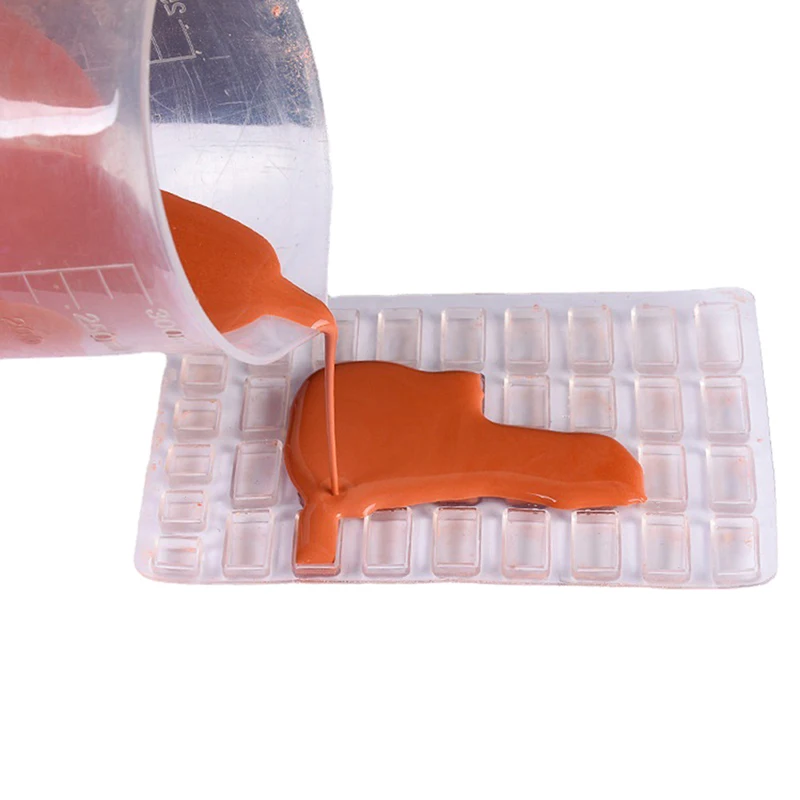 Image of 1 Stück Mini-Ziegel-Sandtisch Silikonform für Zementmodelle, Kleine Häuser, Handgemachte DIY-Heimdekoration