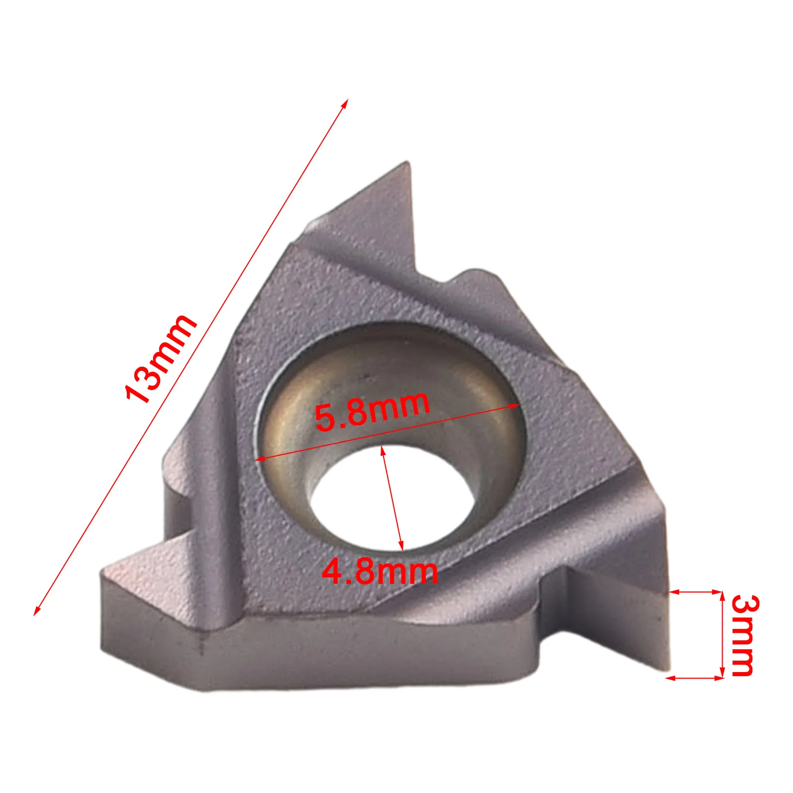 

10 шт./кор. 16ER AG60 твердосплавные вставки, токарный инструмент, резьбовые вставки для SER1616H16, держатель токарного станка 13 мм x 3 мм
