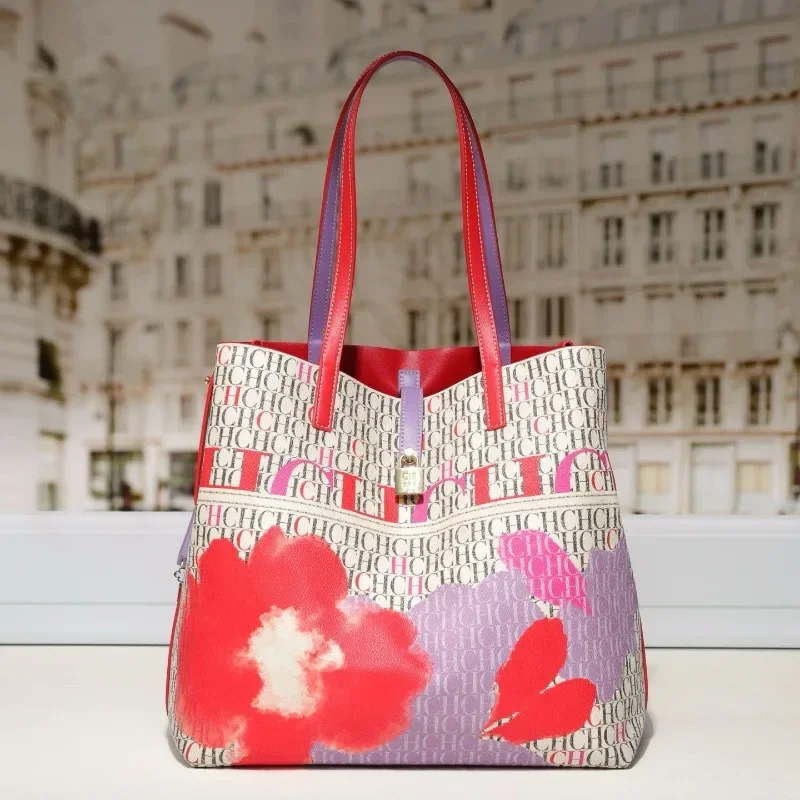 

Новинка 2026: Женская сумка-тоут для поездок на работу, вместительная сумка-ведро на плечо, оригинальный дизайн, легкая роскошь, ретро-стиль, сумка подмышку