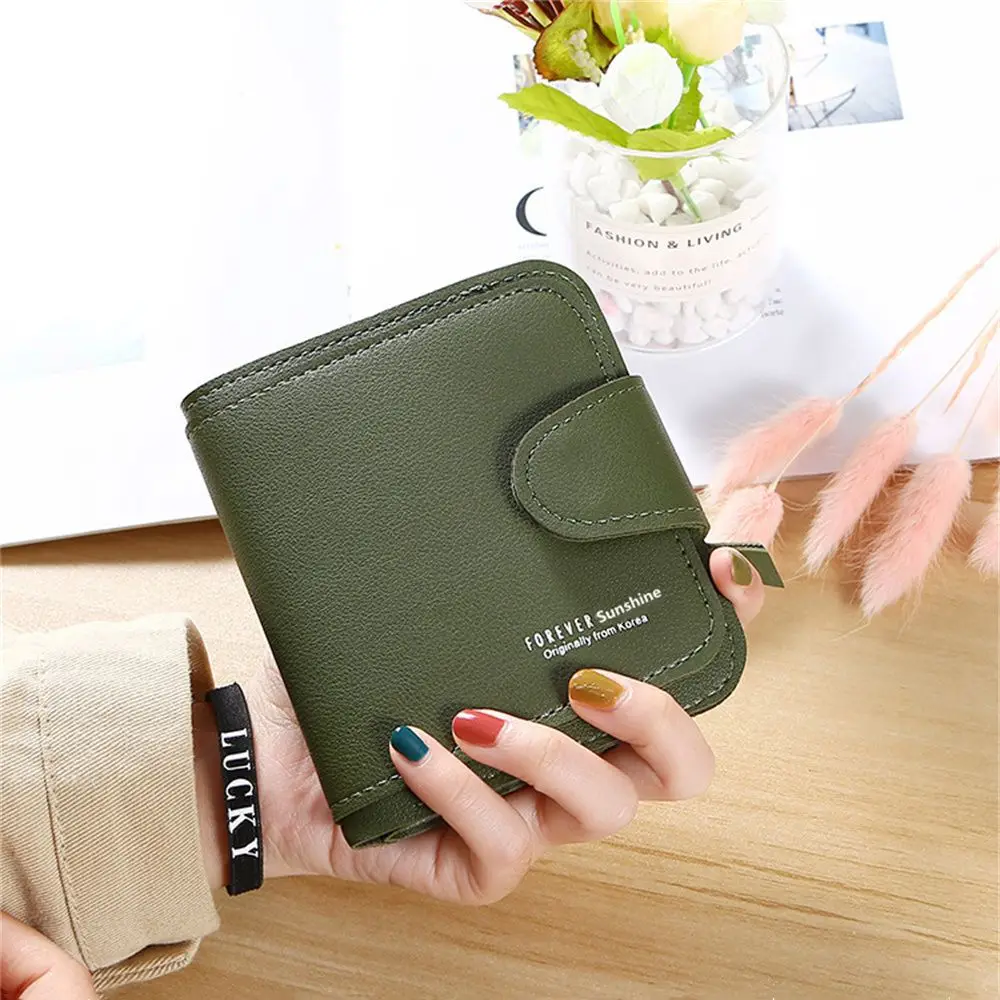 

Trend Fashion PU Leather Card Bag Hasp Coin Purse Women Wallet Short Wallet Card Holder