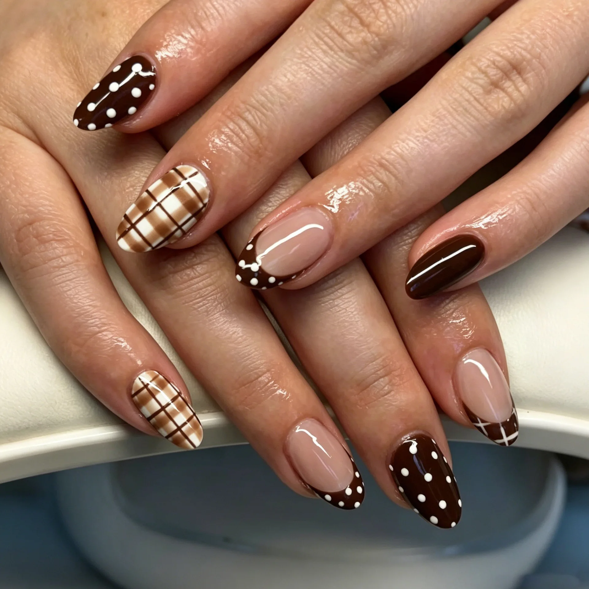24Pcs Almond False Nails Sets  - Nail Art Fake Nails recension och pris