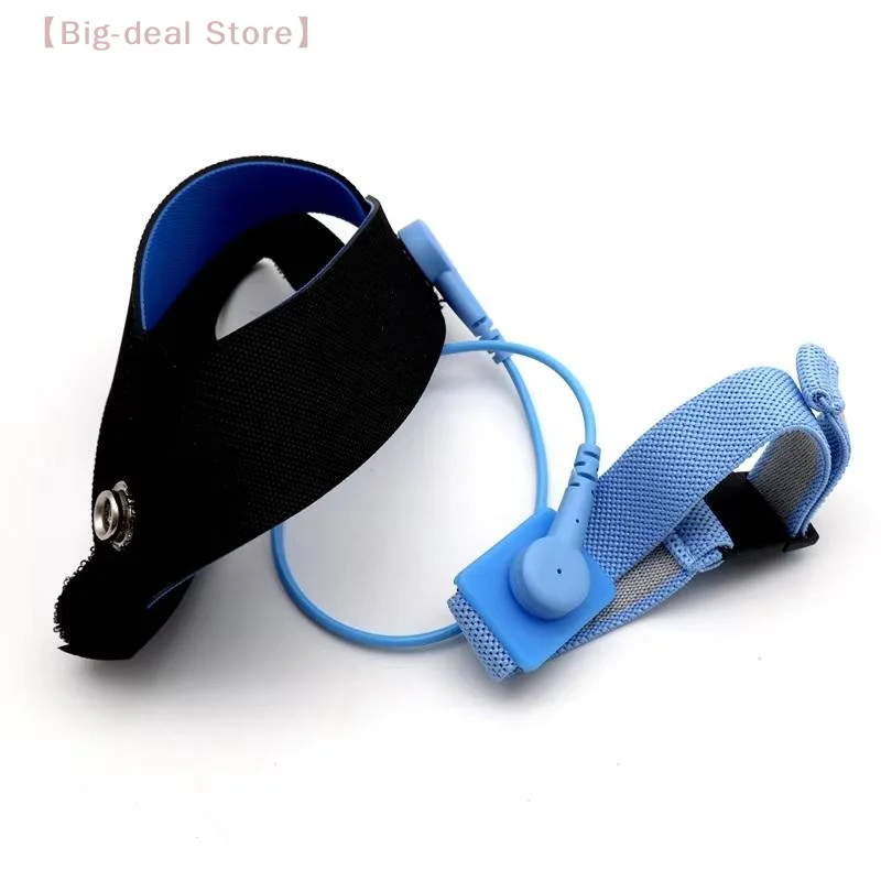 【M】Anti-Static Foot Strap Adjustable Heel with Circular Buckle, Electrostatic Ankle ESD Discharge Band Ground