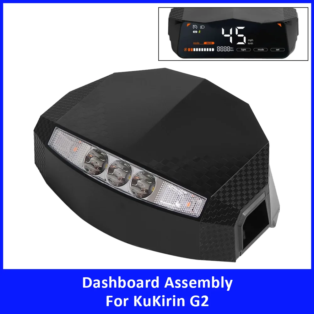 Digital Display Dashboard for Kugoo KuKirin G2 Electric Scooter Instrument Panel with Turn Signal Headlight Switch Accessories