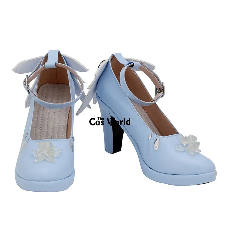 2019 Miku Snow Anime Customize Cosplay High Heels Shoes