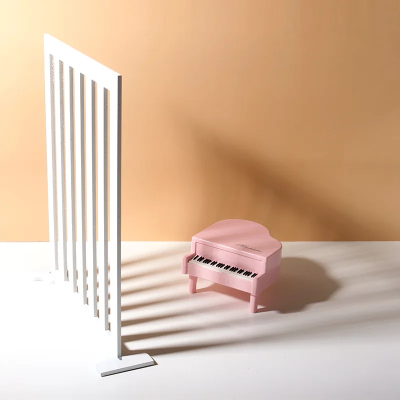 ยุโรป Nostalgic สีขาวหน้าต่างแผง Light & Shadow อุปกรณ์เสริมการถ่ายภาพ Photo Props พื้นหลังอาหาร Shoot Props ตกแต่ง