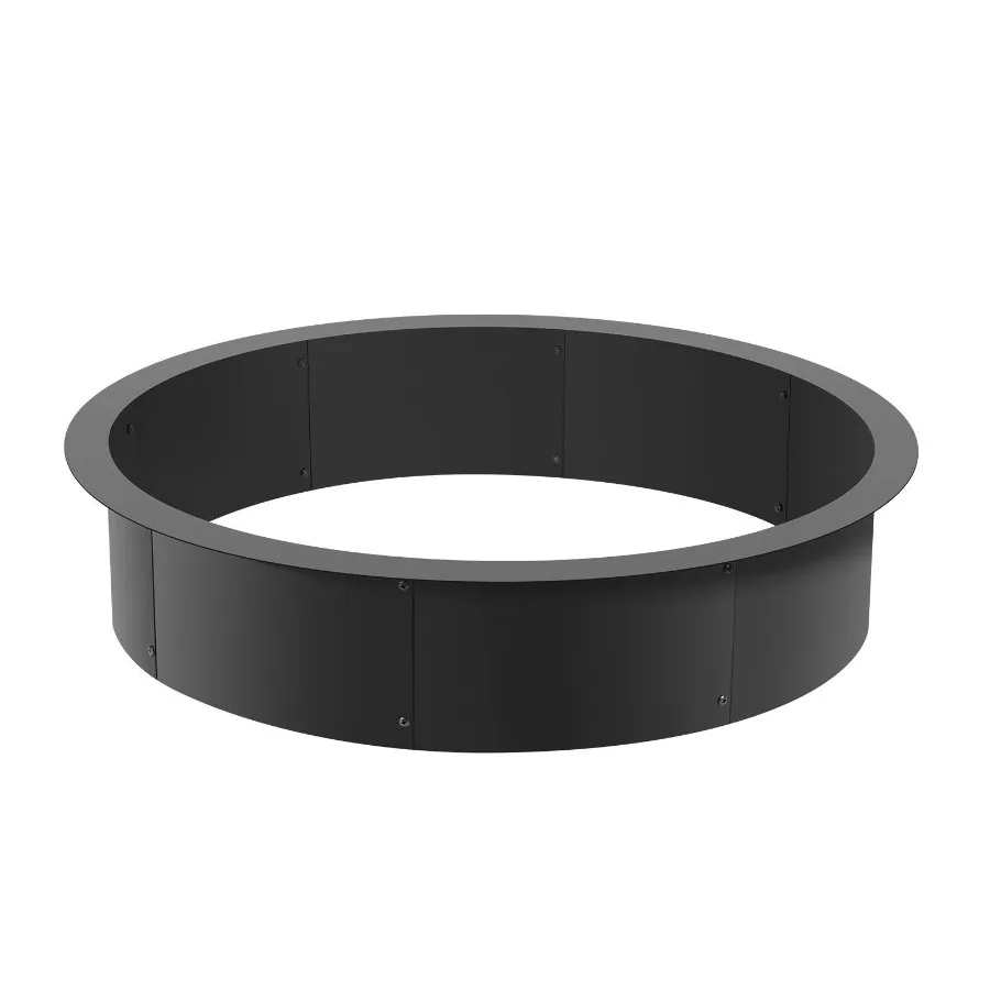 

Fire Pit Ring Round 40' Outer 36' Inner Steel Liner DIY Campfire Firepit