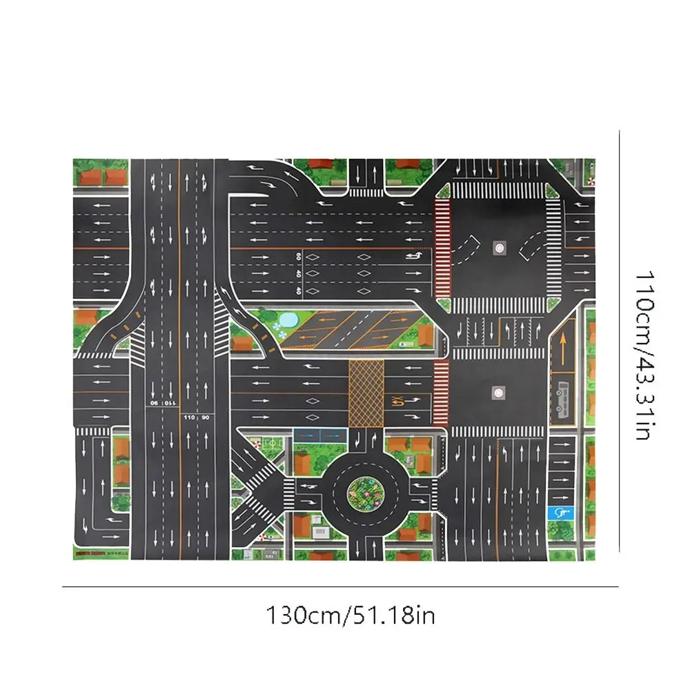 Car Climbing Mats Children Gift Road Mat Climbing Mats Toys DIY Traffic Road Signs City Parking Lot Roadmap Road Carpet Playmat