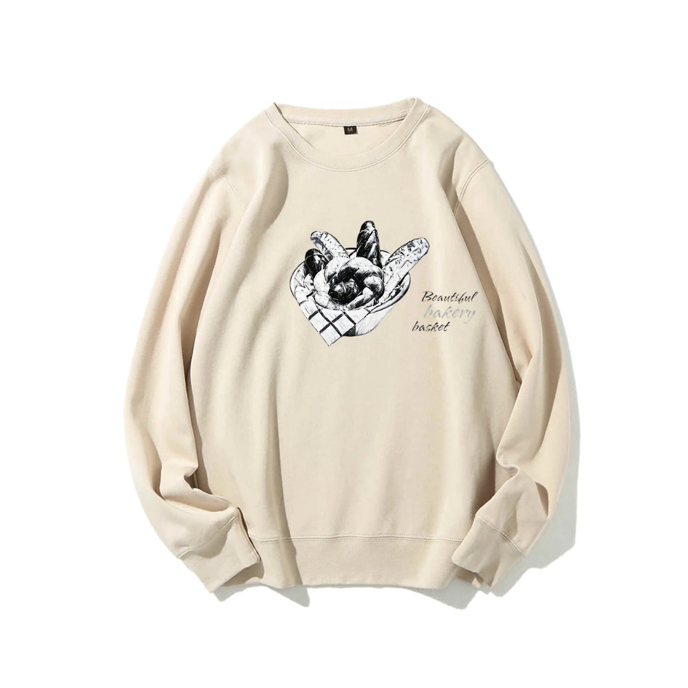 Beautiful Bakery Busket Casual Daily Wear Unisex Sweatshirt Multiple Colors Versatile Stylish Pullover New Arrival Best Seller
