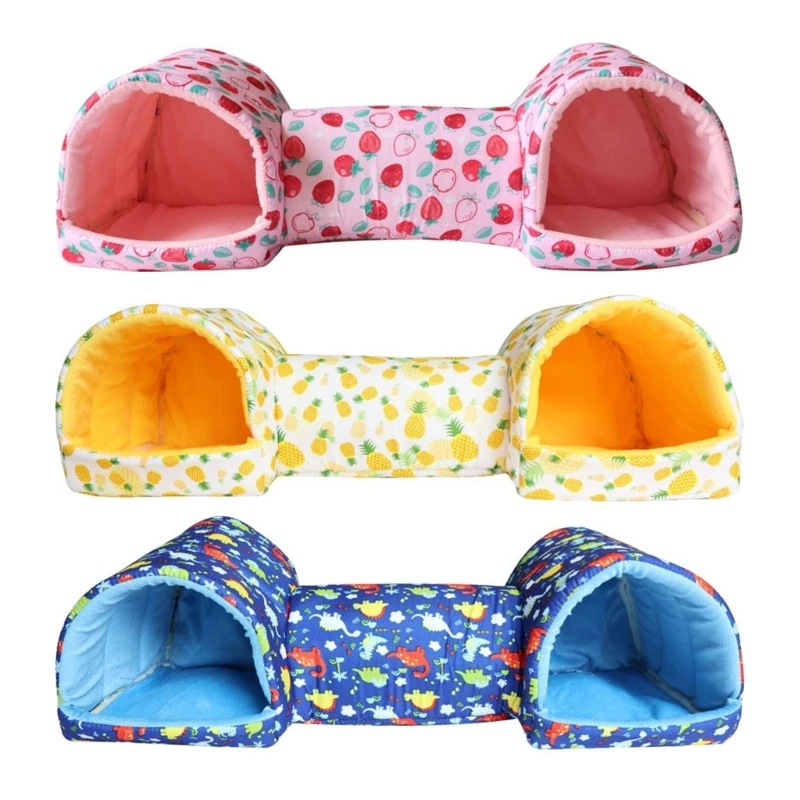 

Hamster Bed Tunnel Soft Cave Toy for Small Pet Large Size Cuddle Bag New Dropship