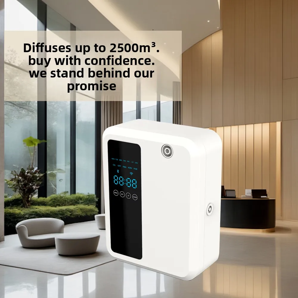 Obrázek 4: 500ml chytrý vůní difusor s app ovládání - WIFI & Bluetooth waterless pach difusor pro domácí, úřad, hotel - programovatelná