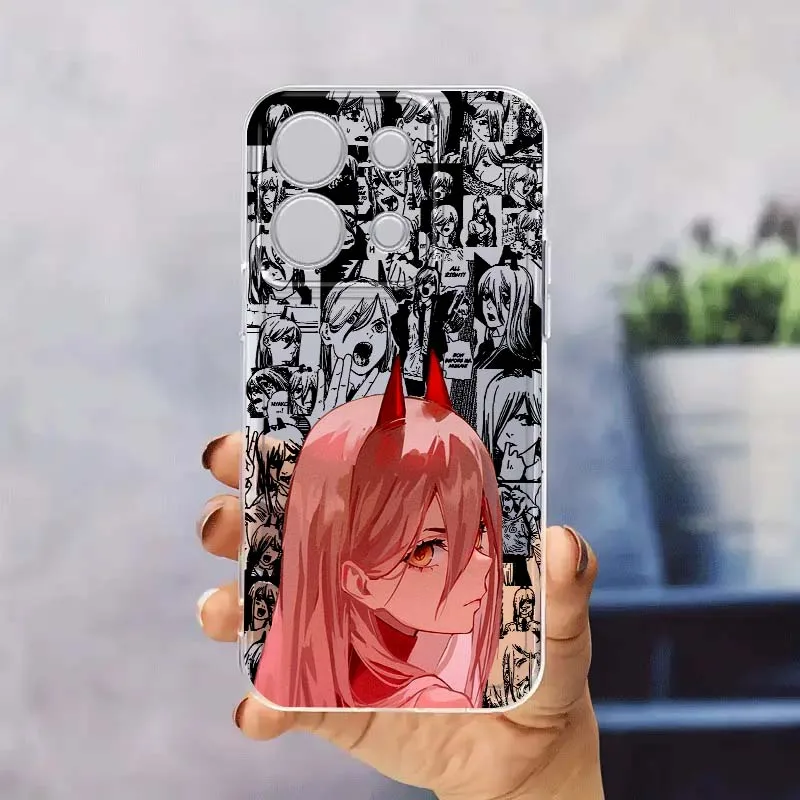 

Chainsaw Man Cool Comic Art Phone Case For Xiaomi Redmi 14C 13C 13 12C 11A 10A K70 K60 K50 K40 K30 K20 Translucent
