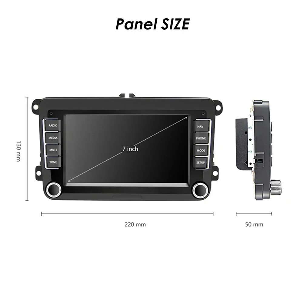 Car Radio 2 Din Screen WIFI Android 13 For Volkswagen SEAT Leon Passat B6 B7 Tiguan Touran Carplay Multimedia GPS Center Console