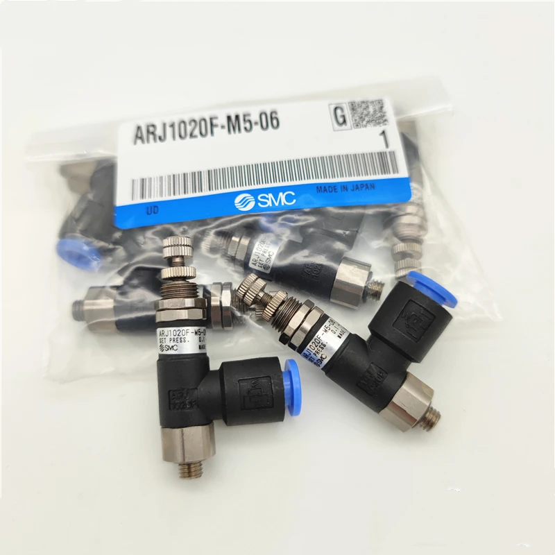 

SMC Pneumatic Air Parts Connector Miniature Regulator ARJ1020F-M5-04