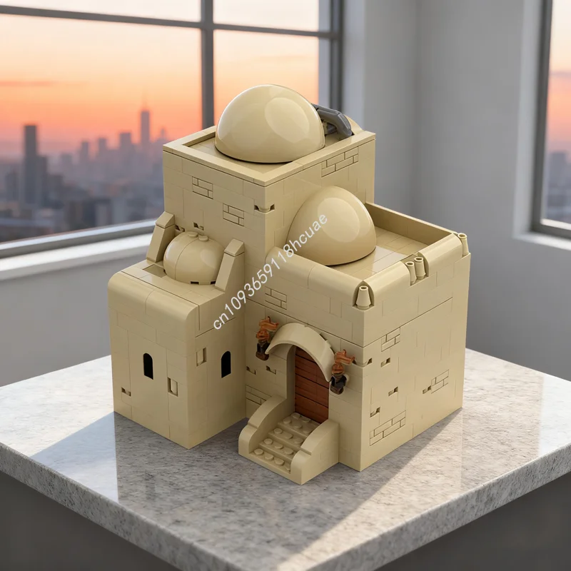 485 قطعة MOC تاتوين ركن البيت ستار معركة نموذج اللبنات هدية الكريسماس العمارة اللعب الإبداعية الطوب الاطفال عيد ميلاد #1