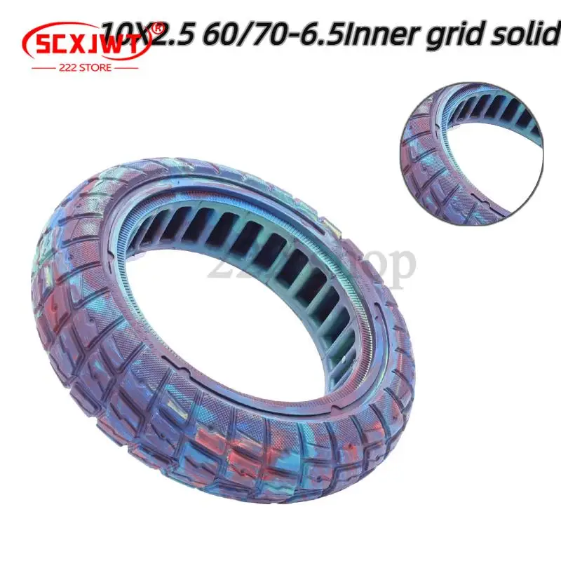 10-inch-explosion-proof-hollow-honeycomb-tyre-10x25-tubeless-tires-60-70-65-solid-tire-for-ninebot-max-g30-electric-scooter