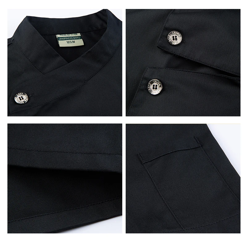 Uniforme de chef avec un tablier, salopette de service alimentaire 2 pièces, uniforme de serveur de café de boulangerie, combinaison de travail de serveur de magasin de thé à bulles de restaurant