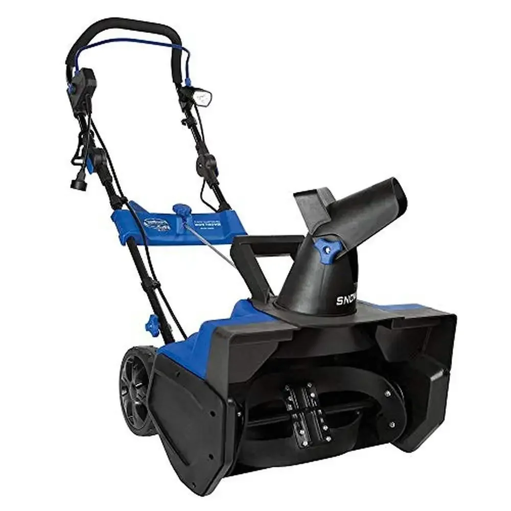 Electric Snow Thrower with 15 Amp Motor 21 Inch Steel Auger & 3W LED Light Clear Driveways and Sidewalks with Ease