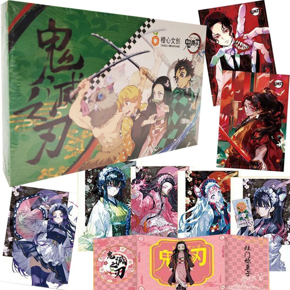 

Demon Slayer Collection Cards Kamado Tanjirou Agatsuma Zenitsu Anime Fun Creative Color Paper Bookmark Cards Toy Christmas Gift