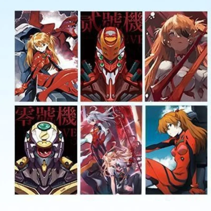 55PCS ‌Anime Neon Genesis and Evangelions Series Laser Card Cartoon Character Creativity Double-sided Printing Card Toy - view 2