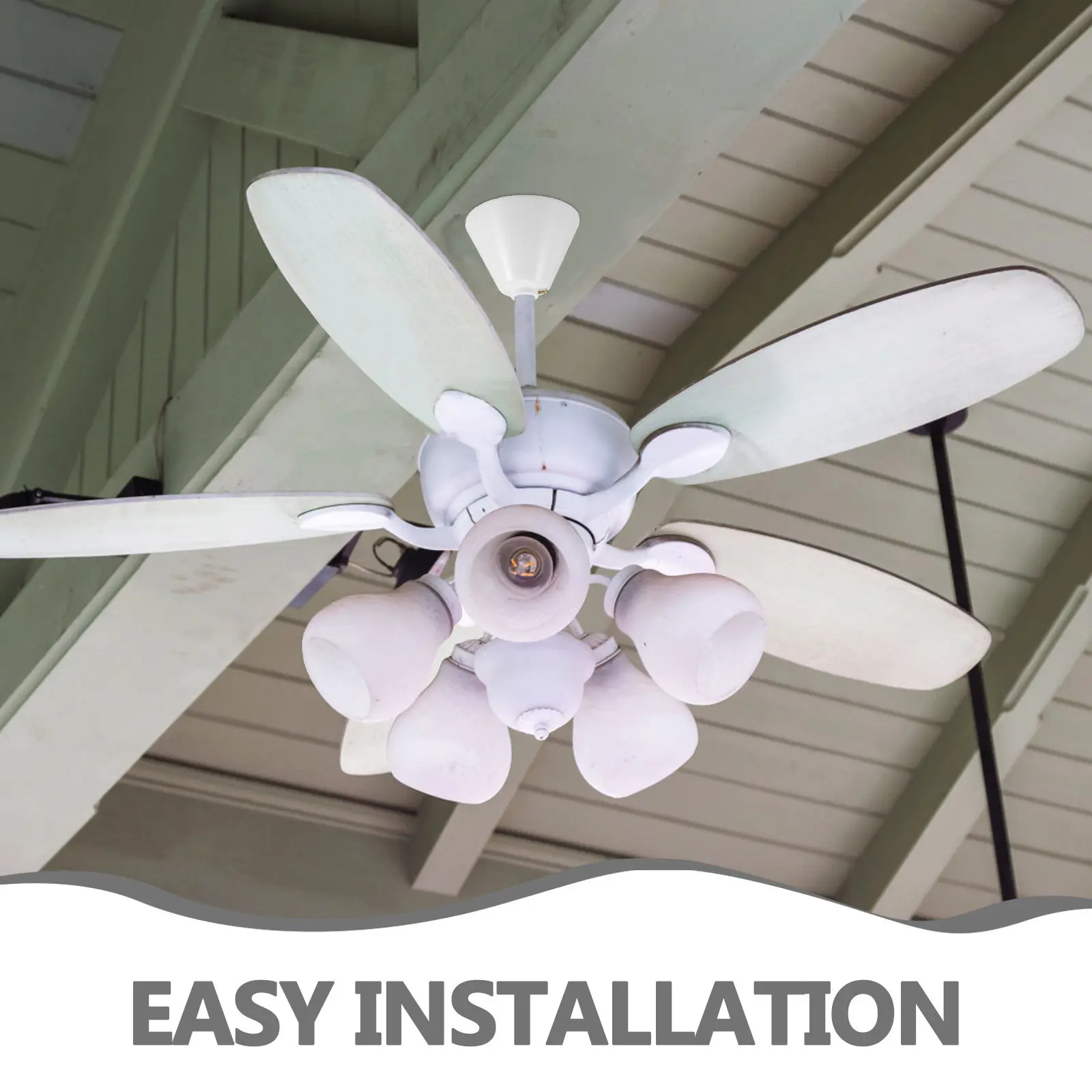 Fan Cover Safety Mesh Protective Ceiling Dust Halloween Christmas New Year Ceiling Fan Canopy Covers Ceiling Fan Decoration Cap
