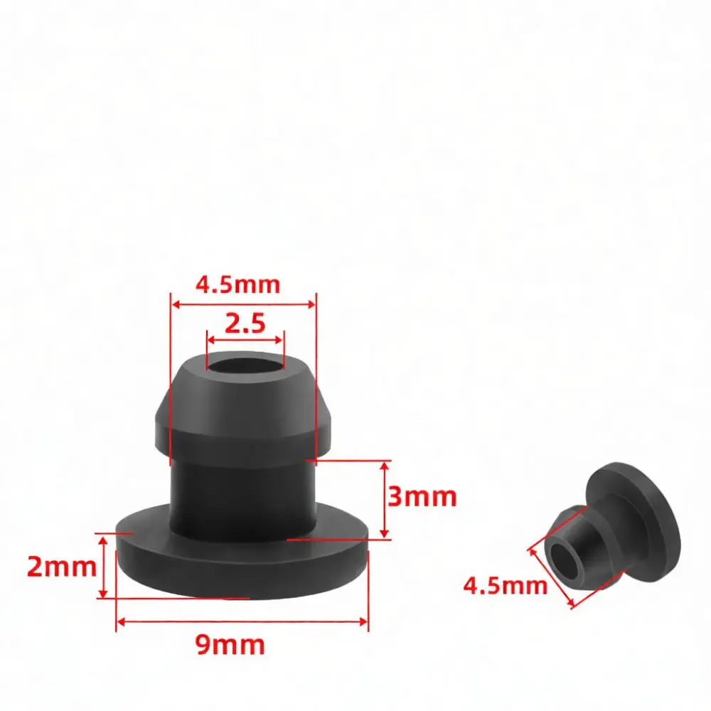 Soft Silicone Grommet Hole Plug Stopper Round Cover Waterproof Seal Insert For Mechanical Industry Pipe Protection Equipment Par