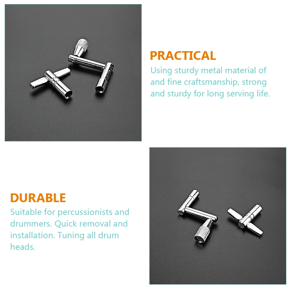 

Wrench Set Drum Adjustment Key Universal Snare Accessory Tuning Metal Keys for Drums