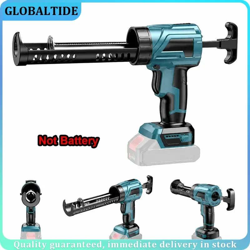Wireless Electric Caulking Gun 4 Speeds Glass Glue Sealant Tool for Doors Windows Compatible with 18V Battery Cordless