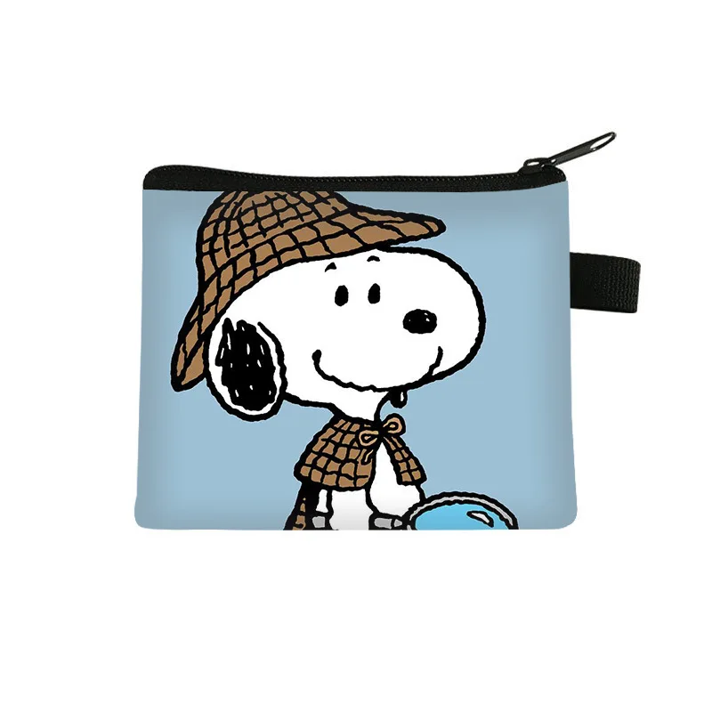 Snoopy Cartoon Small Coin Purse Cute Zipper Coin Wallet Women\'s Wallet Change Purse Earphone Key Pouch Coin Bag Gift