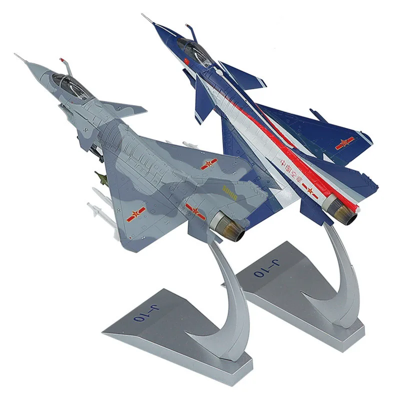 

J-10C fighter model diecast alloy collectible aircraft replica military display gift airshow performance scale ornament