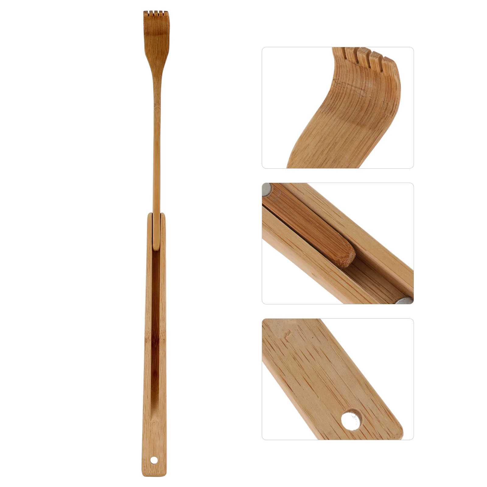 Bamboe Terug Lange Steel Anti Jeuk Massage Tool Massager Voor Lichaamsontspanning Draagbare Rugmassager Zelfmassage Tool