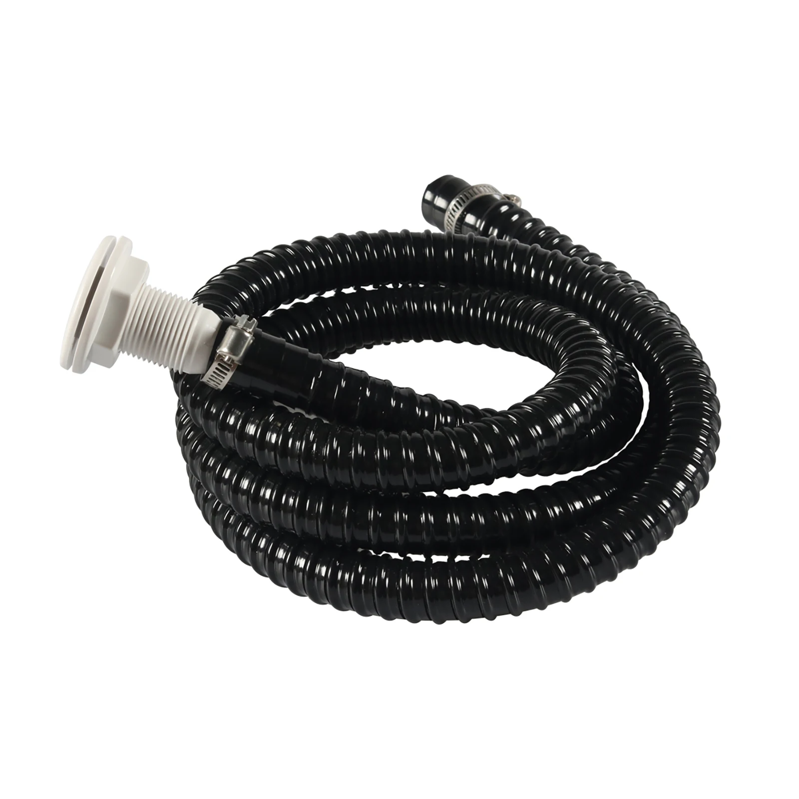 3/4 Inch Hose Bilge Pump Installation Kit Replacement 180cm Length Hose with Thru Hull Drain Plug & Clamps Kit for Boats
