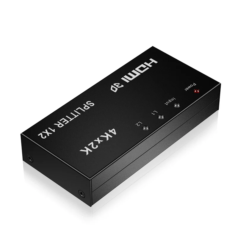 HDMI-compatible Splitter 1*2 out 1080p 4K 1x2 HDCP 3D Power Signal Amplifier Audio Video Distributor For Projectors Distributor