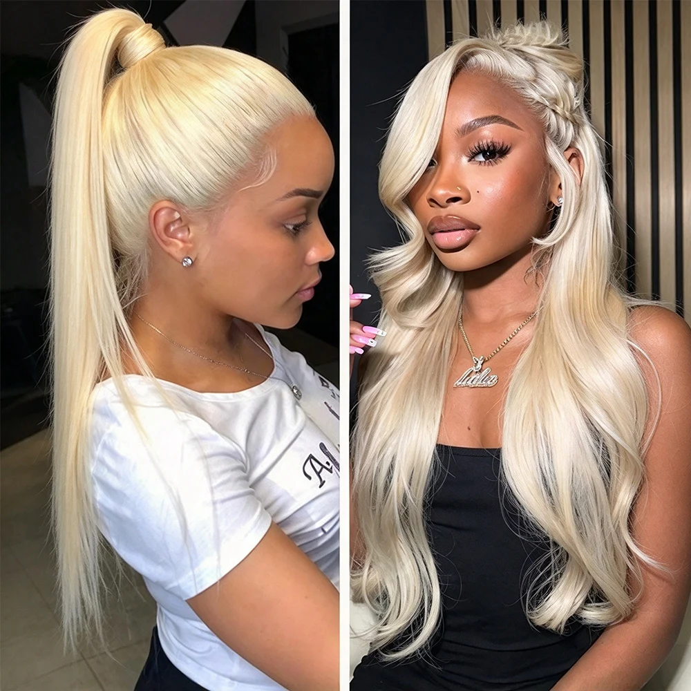 Invisible Strap 360 Hd Lace Frontal Wigs 30 40 Inches 613 Blonde 250% Density Indian Remy Straight Body Wave Human Hair Wigs Hd Lace Wig 13x6 Human Hair Frontal 13x4 Lace Wigs 5x5 Hd Lace Closure Wigs For Black Women