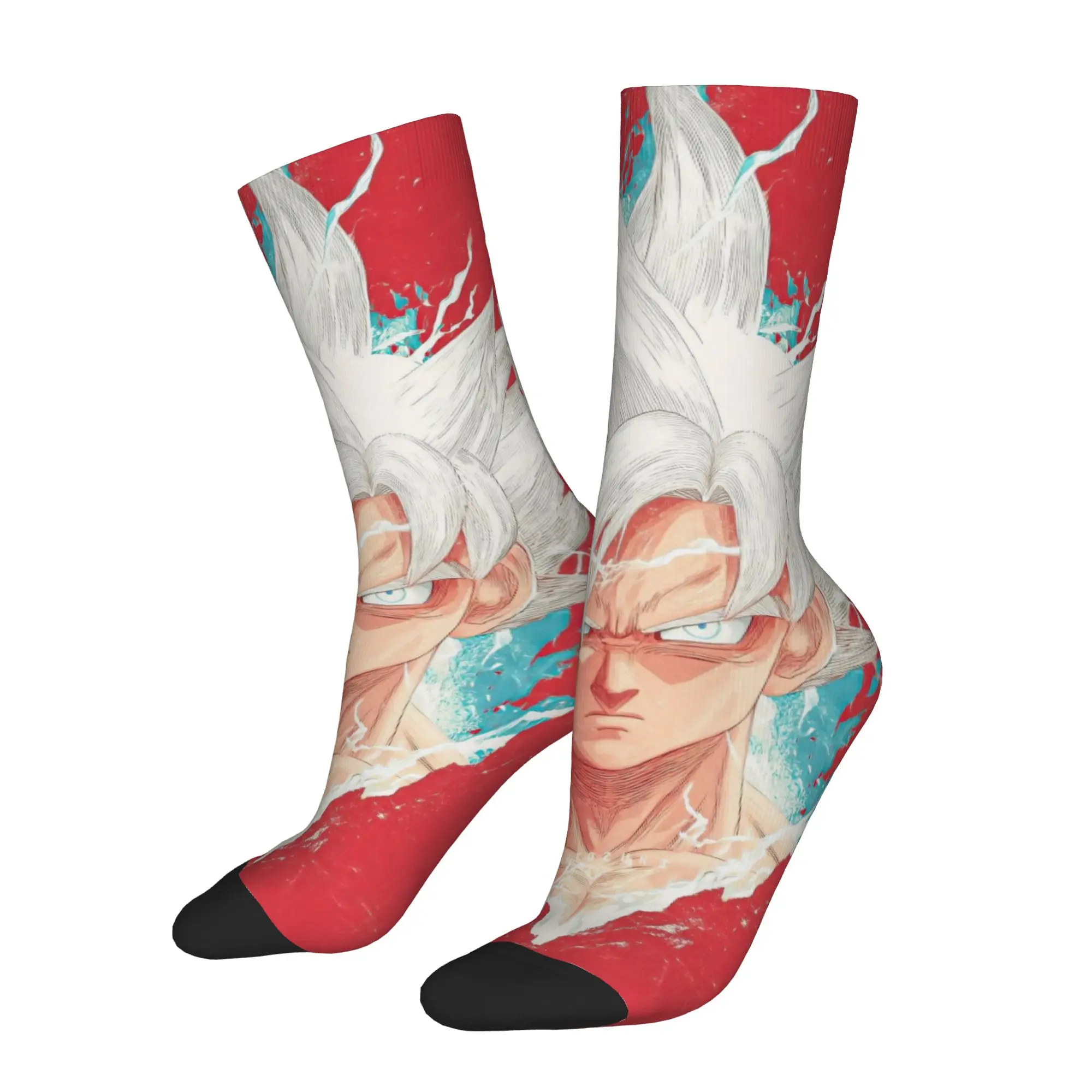 1 Pair Funny Sock Dragon Ball Son Goku (34) Rock Quality Pattern Printed Men Socks Novelty Men's Socks
