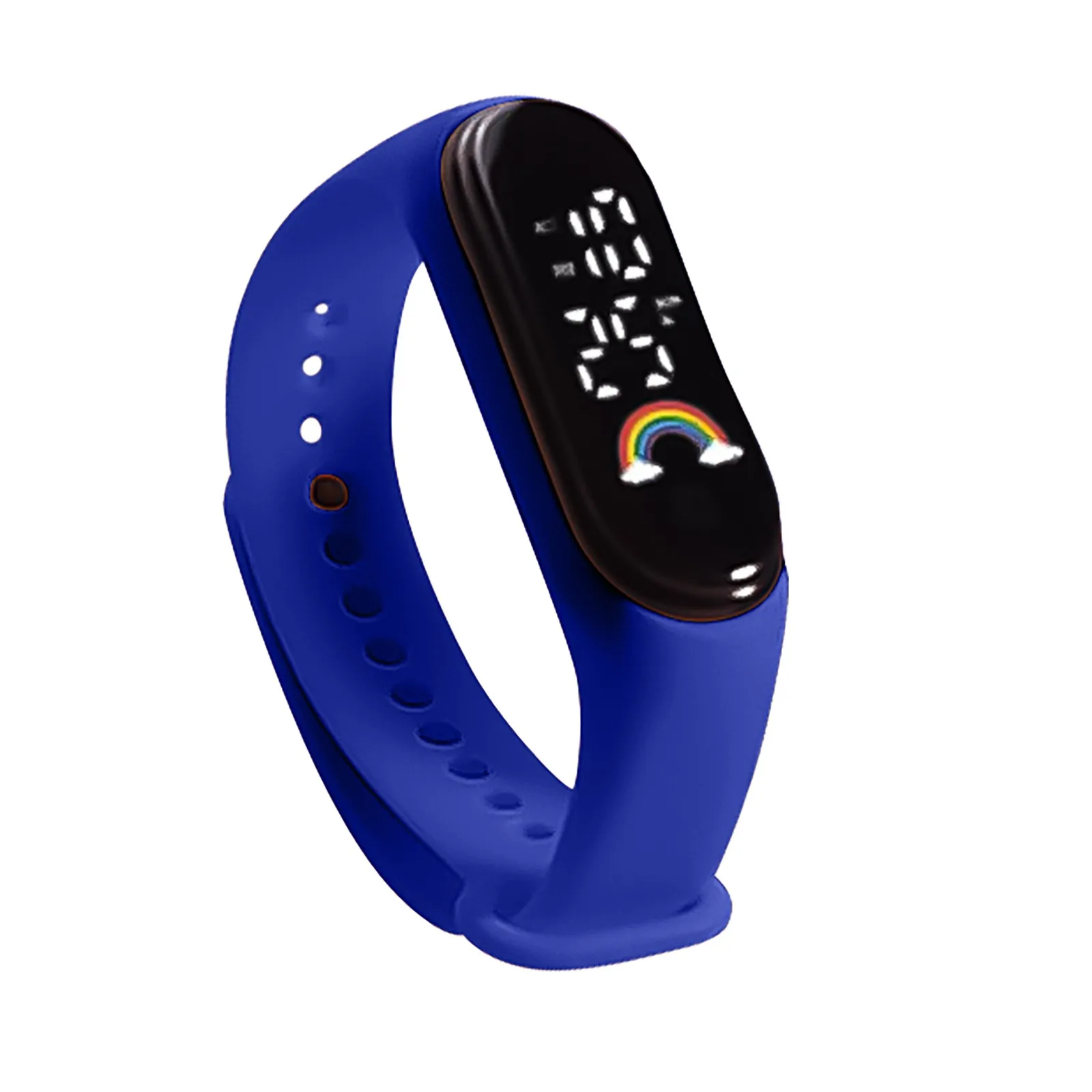 ساعات أطفال على الموضة جديدة لعام 2025 للبنات والأولاد سوار إلكتروني رياضي يعمل باللمس LED ساعة أطفال مقاومة للماء