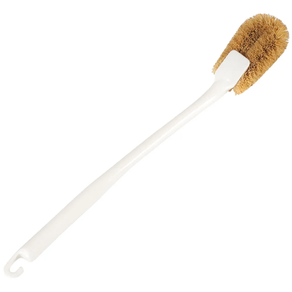 

Long Handle Palm Fiber Toilet Brush for Bathroom Deep Cleaning Flexible Bristles Hanging Design Quick Dry Ergonomic Comfortable