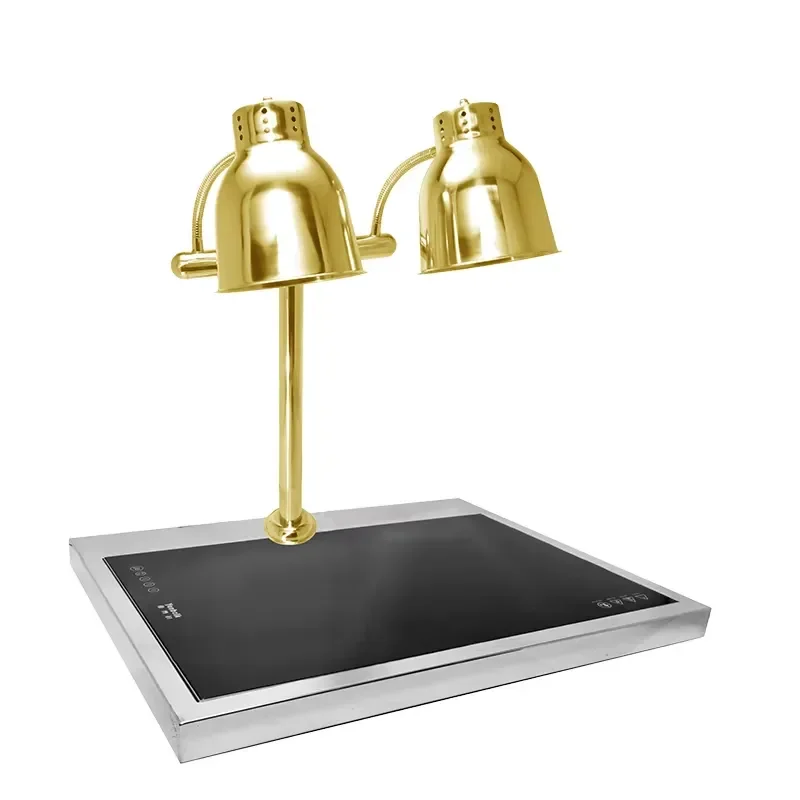 Stainless Steel Electric Infrared Food Warmer Lamp for Hotel Buffet Table Commercial Heating and Insulation Device Kitchen