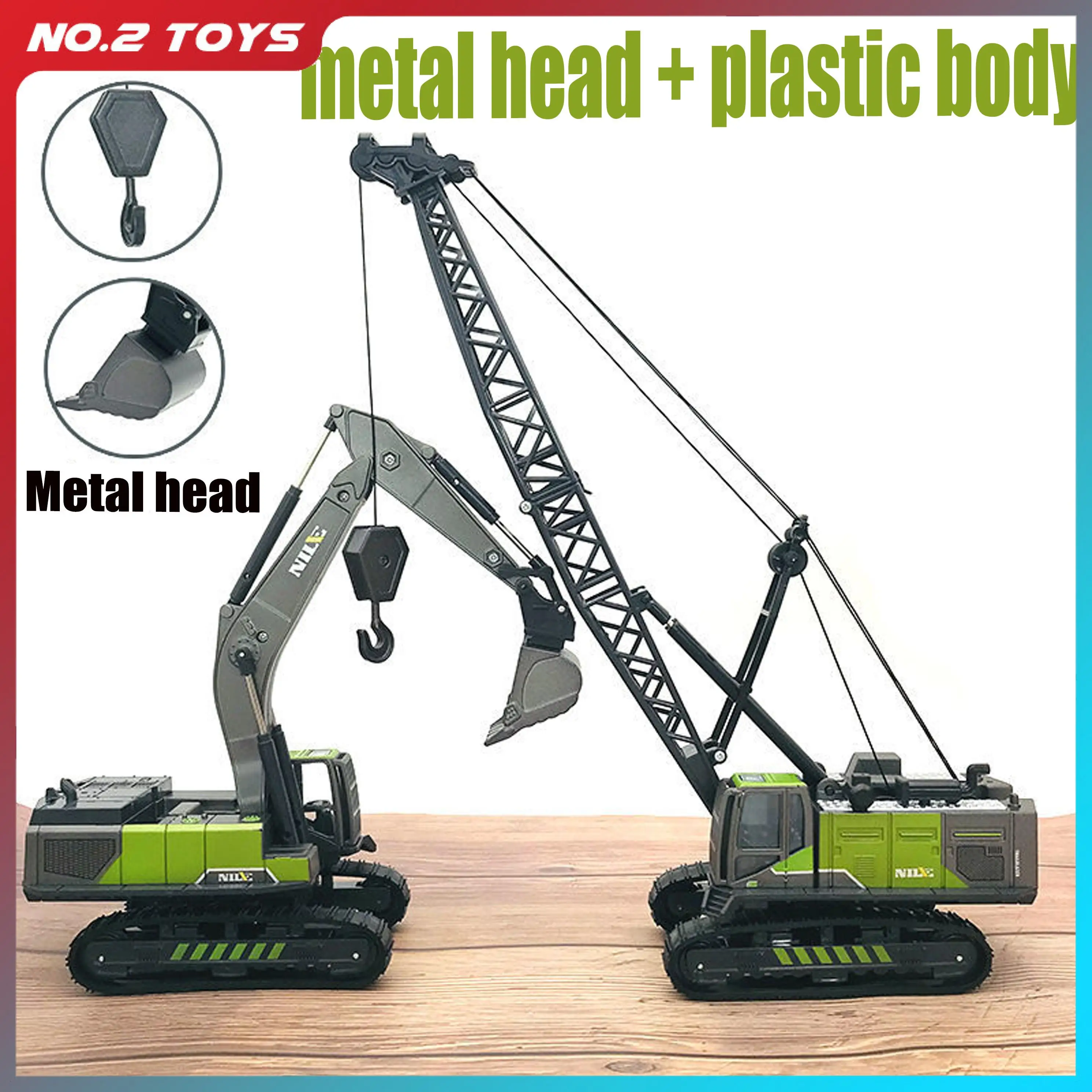 1: 50 Simulation Alloy Engineering Vehicle Toy Construction Excavator Crane Dump Truck Bulldozer Road Roller Model Childrens Toy