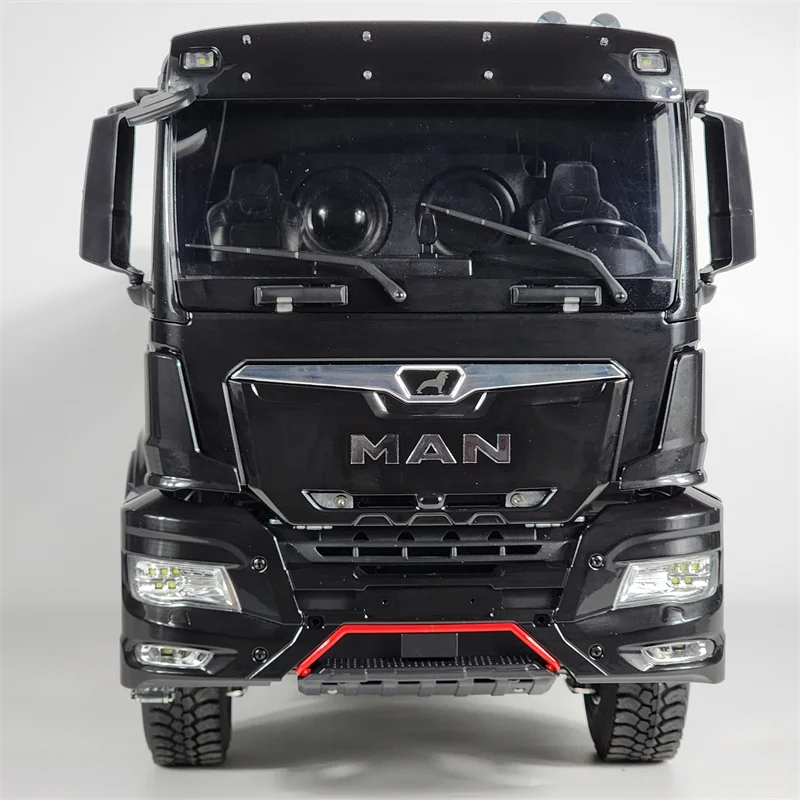 Modelo de feijão mágico escala 1/14 rc caminhão basculante hidráulico de controle remoto simulação elétrica veículo de brinquedo off road resistente