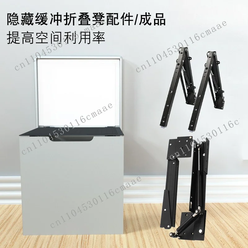 Invisible shoe changing stool hardware buffer wall-mounted hidden entrance chair cabinet home folding stool accessories